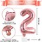 16" Rose Gold Number Balloons – 0-9 Mylar Foil Balloons, 10PCS for Birthday, Anniversary, Graduation, Baby Shower & Party Decorations (Rose Gold) 8 x 6 x 0.2 inches